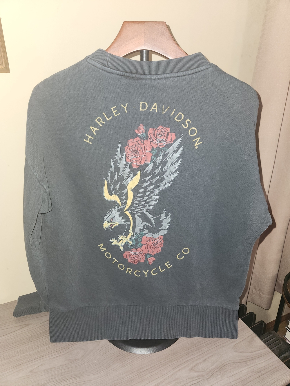 Harley-Davidson Grey Crewneck Sweatshirt - Picture 2 of 4